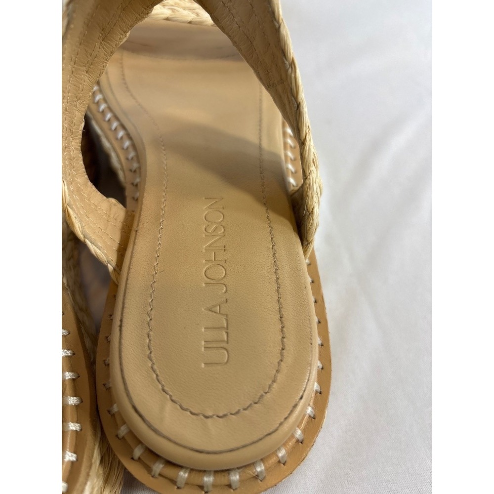Ulla Johnson Raffia Espadrille Platform Sandals Ankle Strap Boho Women's 8.5 - Picture 6 of 8